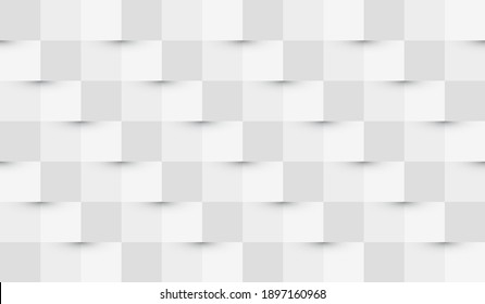 Fondo abstracto de papel con y sombras en colores blanco y gris