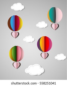 Abstract paper background for St. Valentine card 