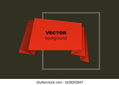 abstract paper banner. Flat paper form advertising banner poster. Flat banner corners image. Advertising Design shape. label ribbon tag. straight arrow ribbon banner