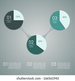 Abstract paper banner for infographics