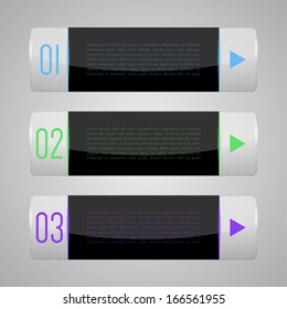 Abstract paper banner for infographics