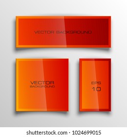 Abstract paper banner set. The flat form advertising text banner poster. The flat banner image. Advertising Design shape. Vector label ribbon tag. Straight arrow ribbon banner