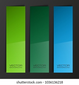 Abstract paper banner set. The flat form advertising text banner poster. The flat banner image. Advertising Design shape. Vector label ribbon tag. Straight arrow ribbon banner
