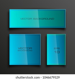 Abstract paper banner set. The flat form advertising text banner poster. The flat banner paper image. Advertising design shape. Vector label ribbon tag. Straight arrow ribbon banner