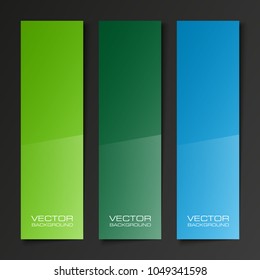 Abstract paper banner set. The flat form advertising text banner poster. The flat banner image. Advertising Design shape. Vector label ribbon tag. Straight arrow ribbon banner