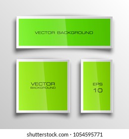 Abstract paper banner set. The flat form advertising text banner poster. The flat banner paper image. Advertising design shape. Vector label ribbon tag. Straight arrow ribbon banner