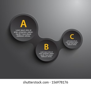 Abstract paper banners / panel template for business design, infographics,step presentation, progress, number options, websites or workflow layout. Clean and modern style