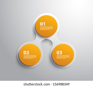 Abstract paper banners / panel template for business design, infographics,step presentation, progress, number options, websites or workflow layout. Clean and modern style