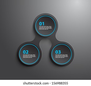 Abstract paper banners / panel template for business design, infographics,step presentation, progress, number options, websites or workflow layout. Clean and modern style