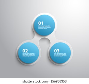 Abstract paper banners / panel template for business design, infographics,step presentation, progress, number options, websites or workflow layout. Clean and modern style
