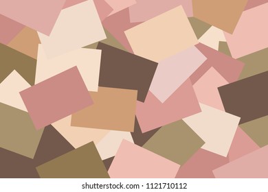 abstract paper brown pastel colorful geometric flat lay style background, paper note many overlays wallpaper (vector)