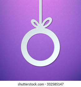Abstract Paper Christmas Ball Vector
