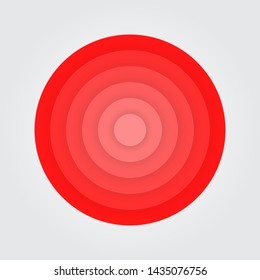 Abstract paper circle gradient vector background.