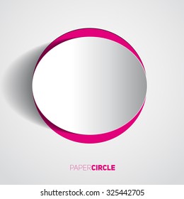 Abstract paper circle on light background, Vector eps10 illustration