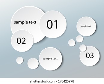 Abstract paper circles