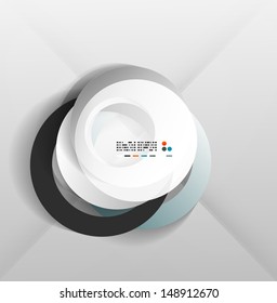 Abstract paper circles design