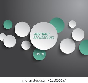 Abstract paper circles panel / banners for background, business design, infographics, reports, progress, number options, step presentation, websites or workflow layout. Clean and modern style