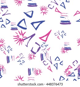 Abstract paper collage of retro 80's fashion style Memphis. Seamless repeat pattern vector. Good Design for poster, card, invitation, placard, brochure, flyer.