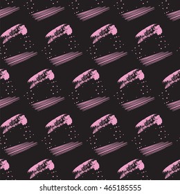 Abstract paper collage of retro 80's fashion style Memphis. Seamless repeat pattern. Good Design for poster, card, invitation, placard, brochure, flyer.