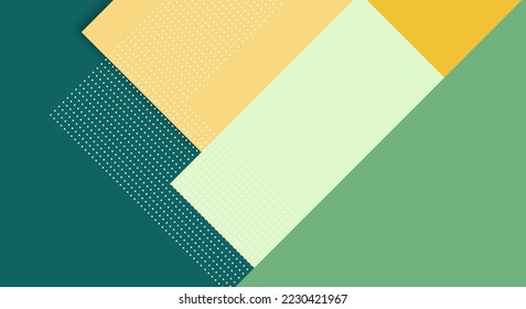 Abstract Paper Colorful Background with Memphis Papercut Style and Pastel Color for Wallpaper