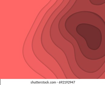 Abstract paper cut art background design. gradient texture vector banner