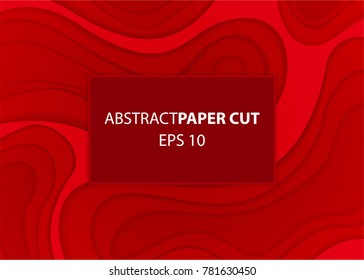 abstract paper cut background 