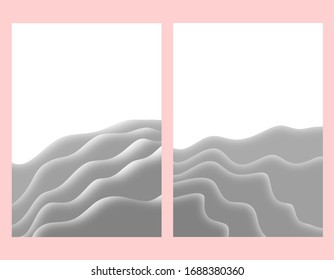  Fondo de corte de papel abstracto para portada de libros, volante, publicidad de negocios, ilustración vectorial.