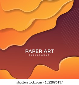 Abstract paper cut background. Colored layered vector 3d illustration. Vector design layout for  posters and background.