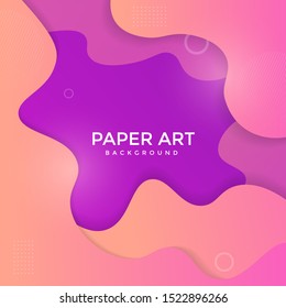Abstract paper cut background. Colored layered vector 3d illustration. Vector design layout for  posters and background.