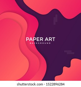 Abstract paper cut background. Colored layered vector 3d illustration. Vector design layout for  posters and background.