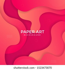 Abstract paper cut background. Colored layered vector 3d illustration. Vector design layout for  posters and background.