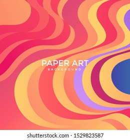 Abstract paper cut background. Colored layered vector 3d illustration. Vector design layout for  posters and background.