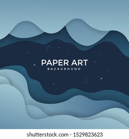 Abstract paper cut background. Colored layered vector 3d illustration. Vector design layout for  posters and background.