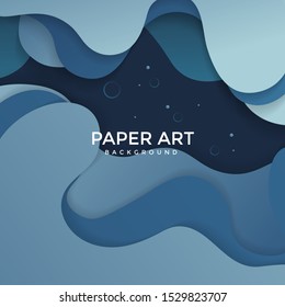 Abstract paper cut background. Colored layered vector 3d illustration. Vector design layout for  posters and background.