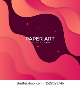 Abstract paper cut background. Colored layered vector 3d illustration. Vector design layout for  posters and background.