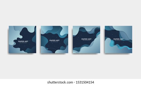 Abstract paper cut background. Colored layered vector 3d illustration. Vector design layout for  posters and background.
