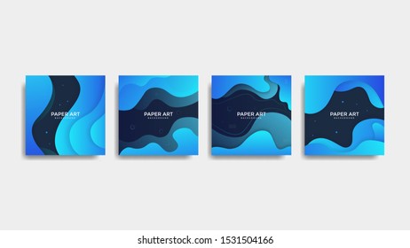 Abstract paper cut background. Colored layered vector 3d illustration. Vector design layout for  posters and background.