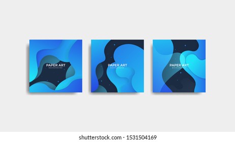 Abstract paper cut background. Colored layered vector 3d illustration. Vector design layout for  posters and background.