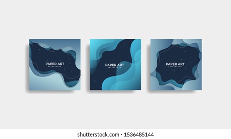 Abstract paper cut background. Colored layered vector 3d illustration. Vector design layout for  posters and background.