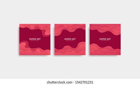 Abstract paper cut background. Colored layered vector 3d illustration. Vector design layout for  posters and background.