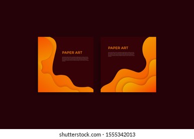 Abstract paper cut background. Colored layered vector 3d illustration. Vector design layout for  posters and background.