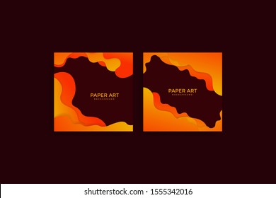 Abstract paper cut background. Colored layered vector 3d illustration. Vector design layout for  posters and background.