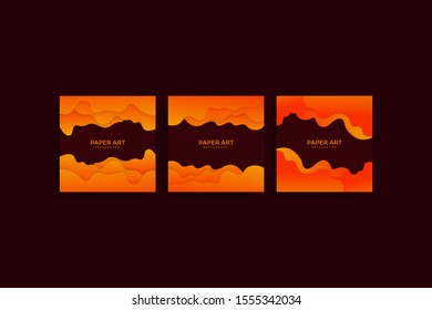 Abstract paper cut background. Colored layered vector 3d illustration. Vector design layout for  posters and background.