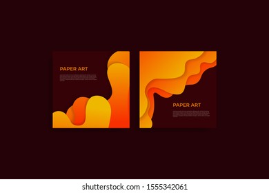 Abstract paper cut background. Colored layered vector 3d illustration. Vector design layout for  posters and background.