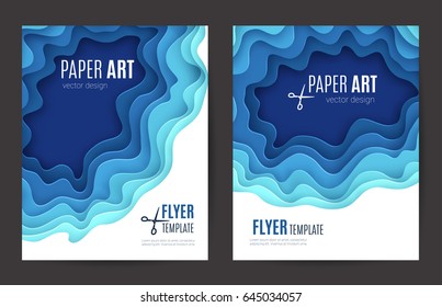 Abstract paper cut background. Colored layered vector hole 3d  illustration. Vector design layout for business presentations, flyers, posters and invitations. Paper carving art.