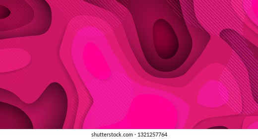 Abstract paper cut background. Design for presentations, posters, flyers, prints and covers. Vector illustration