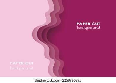 Diseño de fondo de corte de papel abstracto