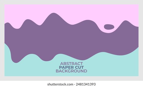 Fondo Abstractas de corte de papel púrpura