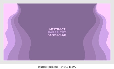 Fondo Abstractas de corte de papel púrpura