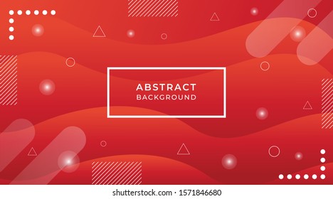 Abstract Paper Cut Background with Red Gradient